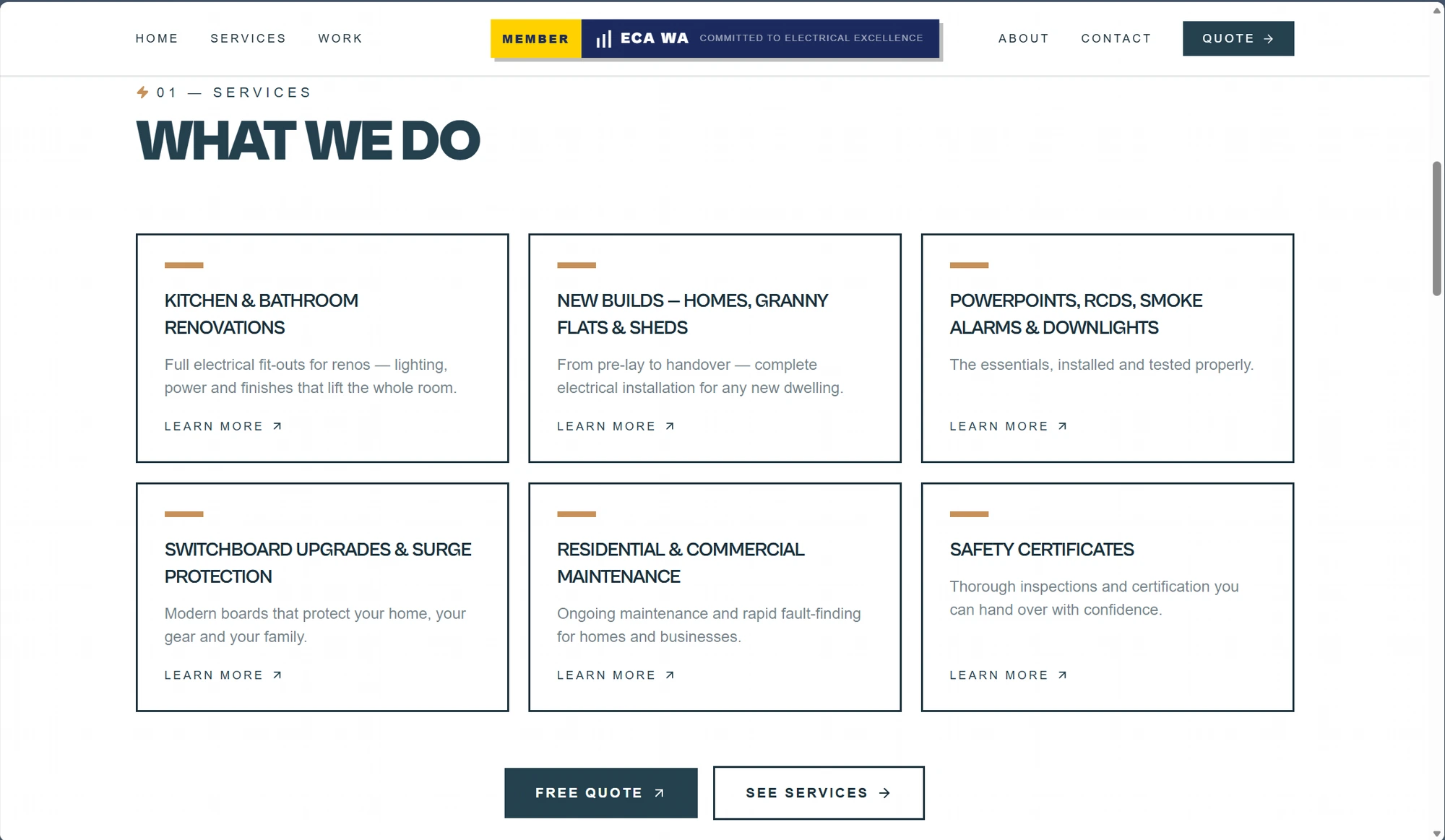 Exchange Electrical website